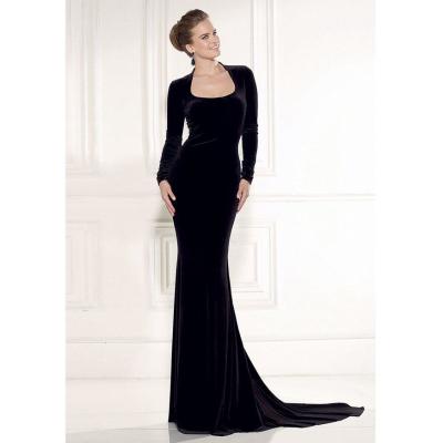Evening dress without back and long