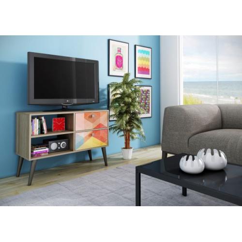 BRV Movies TV table with two shelve
