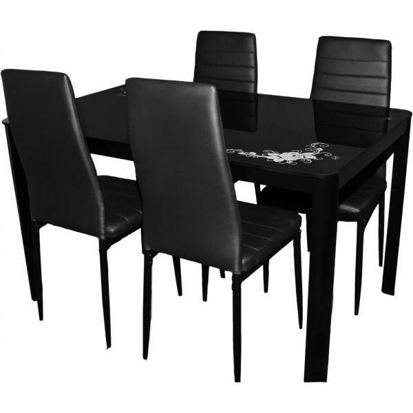 Stainless Steel Dining Table - Blac
