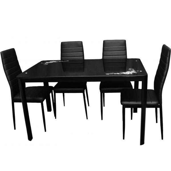 Stainless Steel Dining Table - Blac